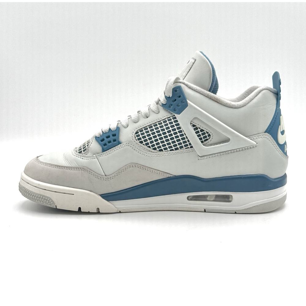 Air Jordan 4 Retro 2024 Military Blue And White Preowned Good Condition - Picture 7 of 10
